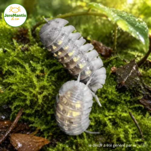 le décor à été généré par ia(12) Armadillidium Granulatum "Gènes Orange"