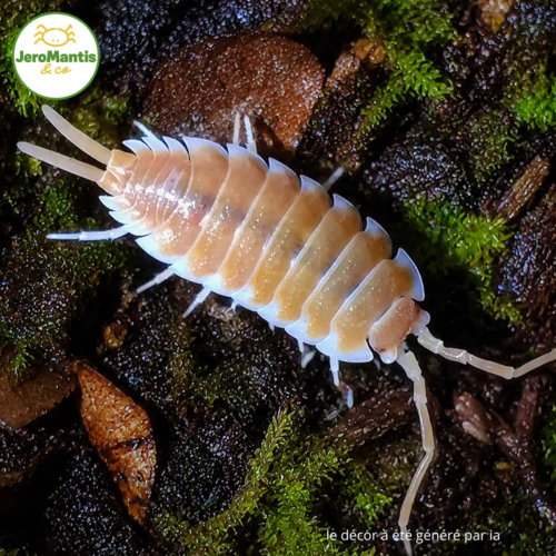 le décor à été généré par ia(9) Porcellio Hoffmannseggii "Orange"