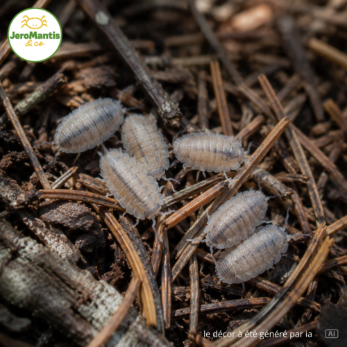le décor à été généré par ia(1) Porcellio Scaber "Ghost"